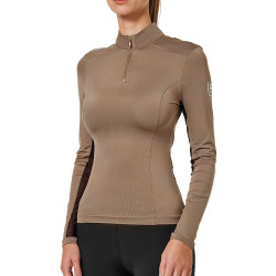 Base Layer Equestrian Stockholm Air Breeze Sunshirt Damen Champagner Beige