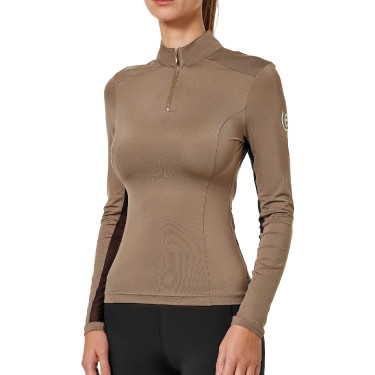 Base Layer Equestrian Stockholm Air Breeze Sunshirt Damen Champagner Beige