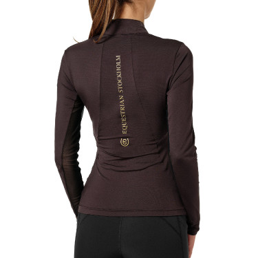 Base Layer Equestrian Stockholm Air Breeze Sunshirt Damen Golden Kastanie