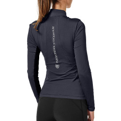 Base Layer Equestrian Stockholm Air Breeze Sunshirt Damen Mitternachtsblau Marineblau