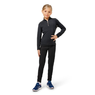 Base Layer Equestrian Stockholm Air Breeze Sunshirt Young Rider Schwarz