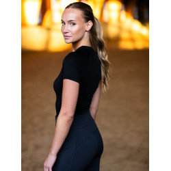 Basisschicht Equestrian Stockholm Dynamic Damen kurzarm Schwarz Edition