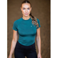 Basisschicht Equestrian Stockholm Dynamic Damen kurzarm Blaugrün