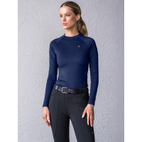 Baselayer Equestrian Stockholm Dynamic Damen Langarm Lagunenrosa