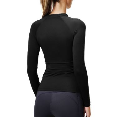 Baselayer Equestrian Stockholm Dynamic Damen Langarm Schwarz