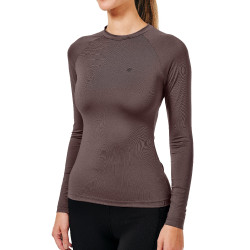 Baselayer Equestrian Stockholm Dynamic Damen Langarm Modernes Mokka Braun