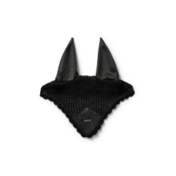 Fliegenhaube Equestrian Stockholm Ganz in Schwarz glänzend