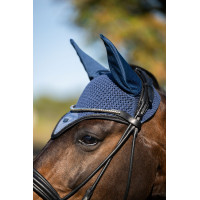 Fliegenhaube Equestrian Stockholm Ganz in Schwarz glänzend Fliegenhaube Equestrian Stockholm Ganz in Schwarz glänzend
