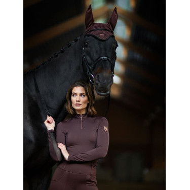 Fliegenhaube Equestrian Stockholm Endloser Glanz Braun