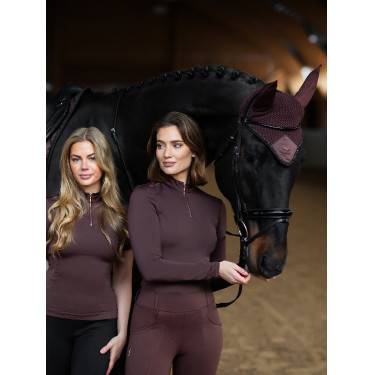 Fliegenhaube Equestrian Stockholm Endloser Glanz Braun