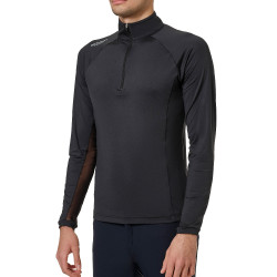 Base Layer Equestrian Stockholm Air Breeze Sunshirt Herren Schwarz