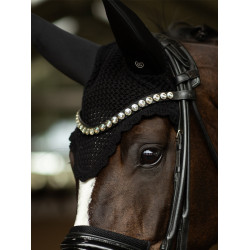 Fliegenhaube Equestrian Stockholm schalldämpfend Schwarz