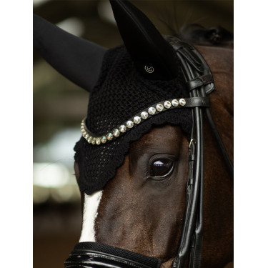 Fliegenhaube Equestrian Stockholm schalldämpfend Schwarz