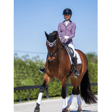 Fliegenhaube Equestrian Stockholm schalldämpfend Dunkles Violett Lila