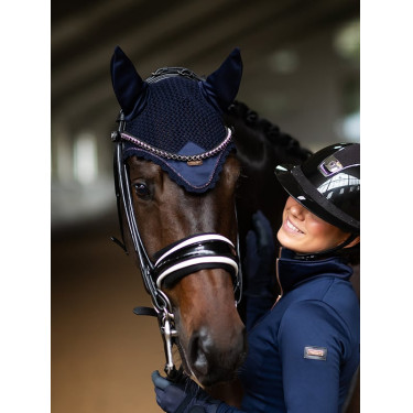 Moderne Fliegenhaube Equestrian Stockholm Lagunenrosa Blau