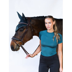 Moderne Fliegenhaube Equestrian Stockholm Blaugrün