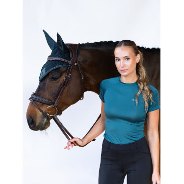 Moderne Fliegenhaube Equestrian Stockholm Blaugrün