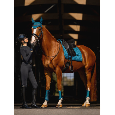 Moderne Fliegenhaube Equestrian Stockholm Blaugrün