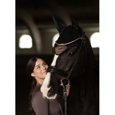 Fliegenhaube Equestrian Stockholm Performance Modernes Mokka Braun