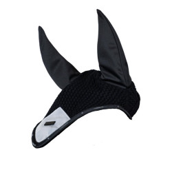 Reflektierende, leuchtende Fliegenhaube Equestrian Stockholm Glänzendes Schwarz Reflektierende, leuchtende Fliegenhaube Equestrian Stockholm Glänzendes Schwarz