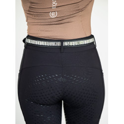 Schmaler Equestrian Stockholm Gürtel Schwarze Edition