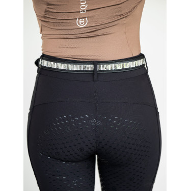 Schmaler Equestrian Stockholm Gürtel Schwarze Edition