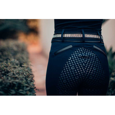 Schmaler Equestrian Stockholm Gürtel Schwarze Edition