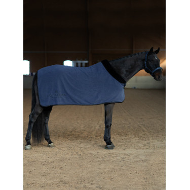 Equestrian Stockholm Fleece-Decke mit Kunstfell Dunkles Venedig