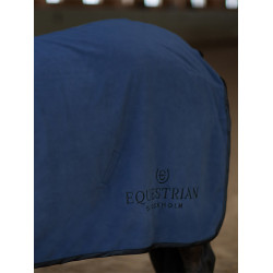 Equestrian Stockholm Fleece-Decke mit Kunstfell Dunkles Venedig