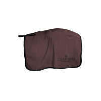 Quadratische Nierendecke Equestrian Stockholm aus Fleece Schwarz Edition