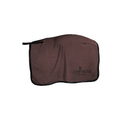 Quadratische Nierendecke Equestrian Stockholm aus Fleece Modernes Mokka