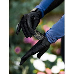 Reithandschuhe Equestrian Stockholm Summer Schwarz Gold