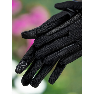 Reithandschuhe Equestrian Stockholm Summer Schwarz Gold