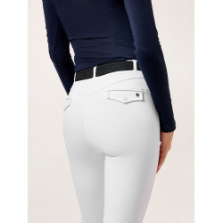 Reitleggings Equestrian Stockholm Premium Damen Weiß Wei&amp;szlig;