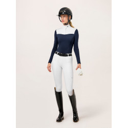 Reitleggings Equestrian Stockholm Premium Damen Weiß Wei&amp;szlig;