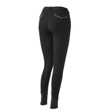 Reithose Equithème Pro Anthrazit / Weiß Grau