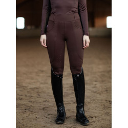 Reitleggings Equestrian Stockholm Supreme Damen Endloser Glanz Braun