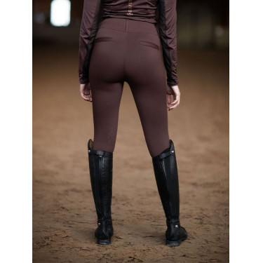 Reitleggings Equestrian Stockholm Supreme Damen Endloser Glanz Braun