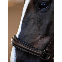 Equestrian Stockholm Anatomic-Lederhalfter mit Glitzer Full Braun Equestrian Stockholm Anatomic-Lederhalfter mit Glitzer Full Braun