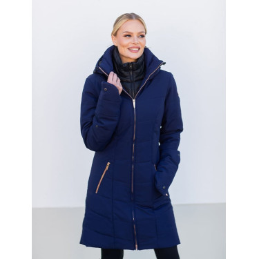 Langer Wintermantel Equestrian Stockholm Denali Damen Lagunenrosa