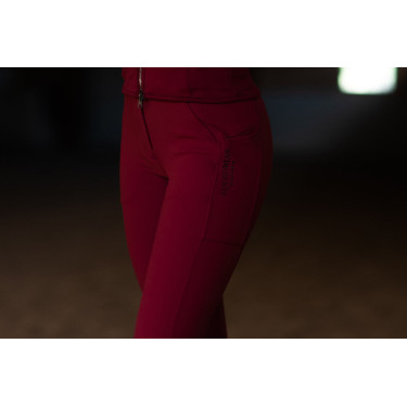 Reithose Equestrian Stockholm Elite Damen Bordeaux