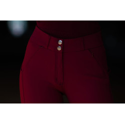 Reithose Equestrian Stockholm Elite Damen Bordeaux