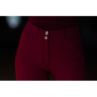 Reithose Equestrian Stockholm Elite Damen Bordeaux