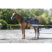 Nierendecke Equithème Tyrex 600 D Schwarz / Blau