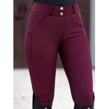 Reithose Equestrian Stockholm Elite Damen Merlot Rot