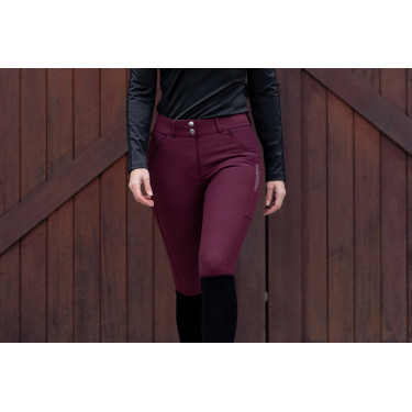 Reithose Equestrian Stockholm Elite Damen Merlot Rot