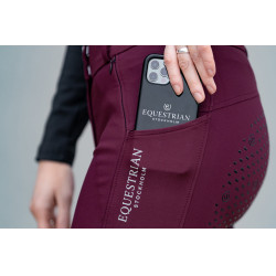 Reithose Equestrian Stockholm Elite Damen Merlot Rot