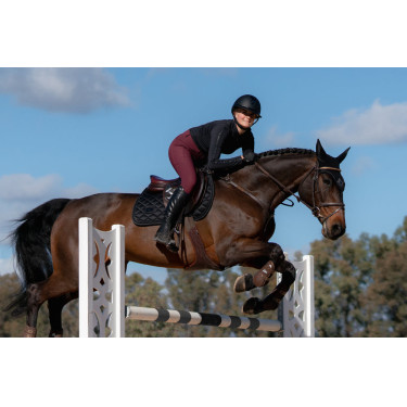 Reithose Equestrian Stockholm Elite Damen Merlot Rot