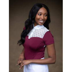 Turnierpolo Equestrian Stockholm Champion Damen Bordeaux Turnierpolo Equestrian Stockholm Champion Damen Bordeaux