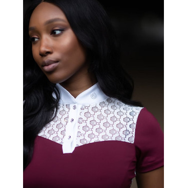 Turnierpolo Equestrian Stockholm Champion Damen Bordeaux Turnierpolo Equestrian Stockholm Champion Damen Bordeaux